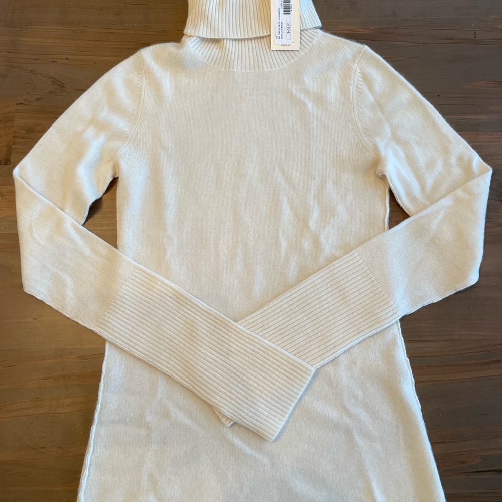 Nili Lotan Ivory Lightweight Cashmere Turtleneck NWT size smalll
